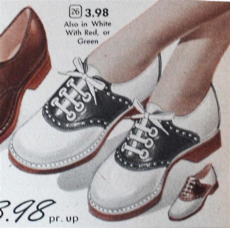 1950s Black and White Saddle Shoes, Saddle Oxfords .